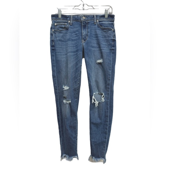 Lovers + Friends Midrise Distressed Skinny Jeans - Picture 2 of 7